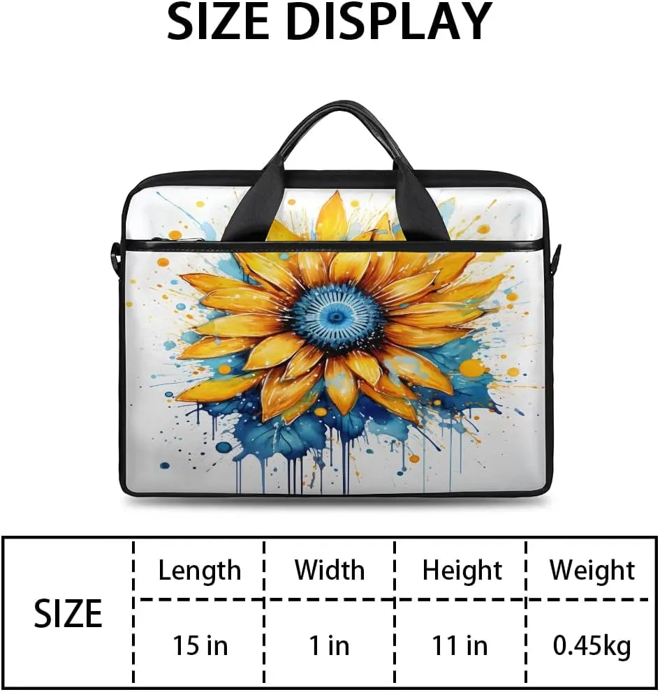 Laptop Shoulder Bag for 13-15 Inch Waterproof Laptop Sleeve Case Bag Slim Computer Carry Case Computer Cases for Laptops