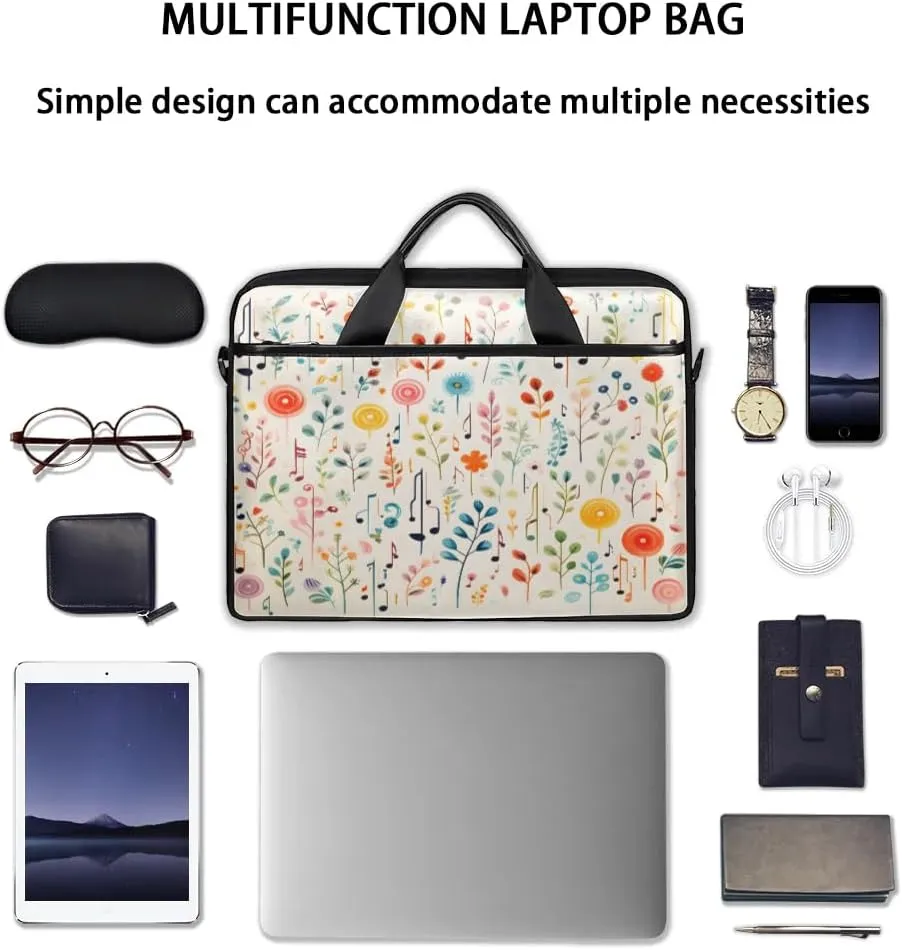 Laptop Shoulder Bag for 13-15 Inch Waterproof Laptop Sleeve Case Bag Slim Computer Carry Case Computer Cases for Laptops