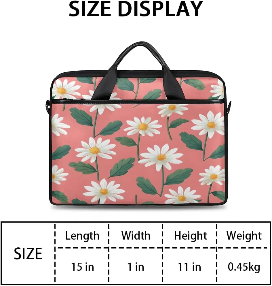 Laptop Shoulder Bag for 13-15 Inch Waterproof Laptop Sleeve Case Bag Slim Computer Carry Case Computer Cases for Laptops