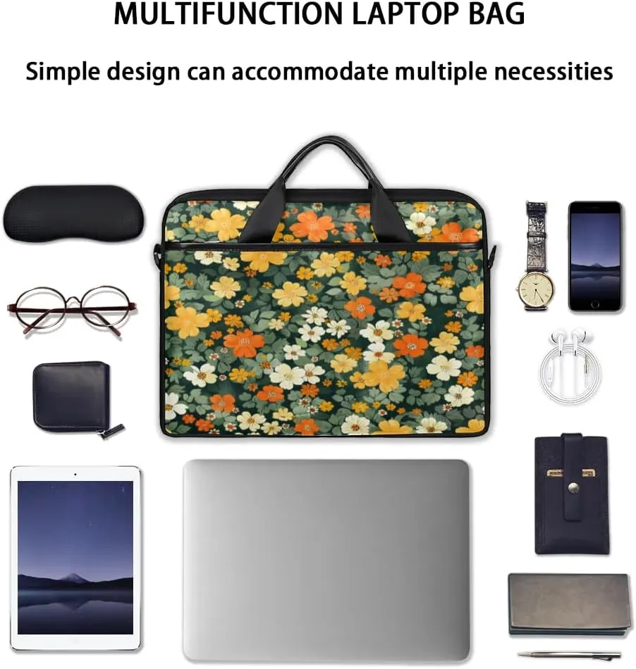 Laptop Shoulder Bag for 13-15 Inch Waterproof Laptop Sleeve Case Bag Slim Computer Carry Case Computer Cases for Laptops