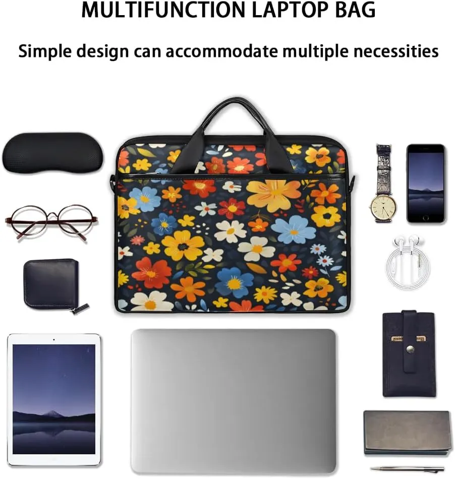 Laptop Shoulder Bag for 13-15 Inch Waterproof Laptop Sleeve Case Bag Slim Computer Carry Case Computer Cases for Laptops