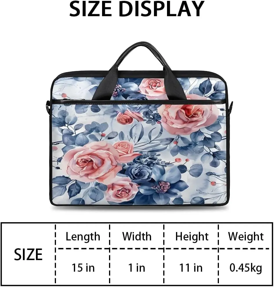 Laptop Shoulder Bag for 13-15 Inch Waterproof Laptop Sleeve Case Bag Slim Computer Carry Case Computer Cases for Laptops
