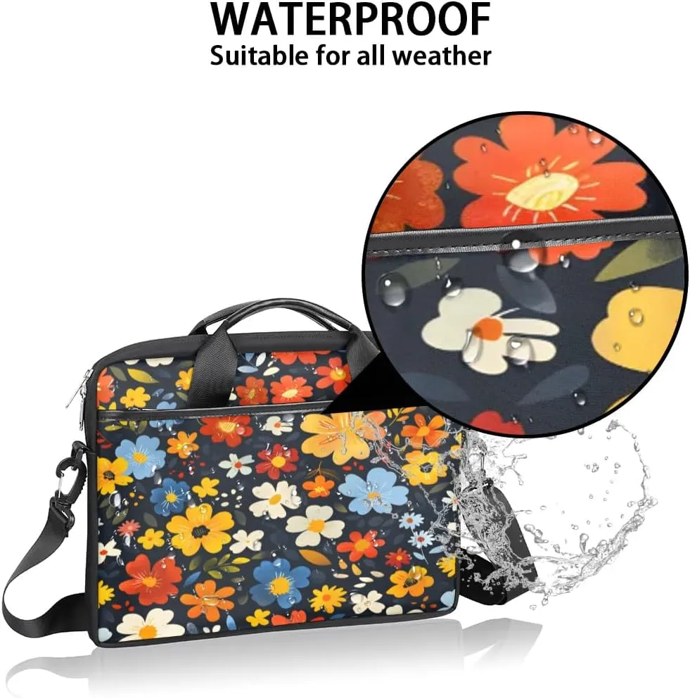 Laptop Shoulder Bag for 13-15 Inch Waterproof Laptop Sleeve Case Bag Slim Computer Carry Case Computer Cases for Laptops