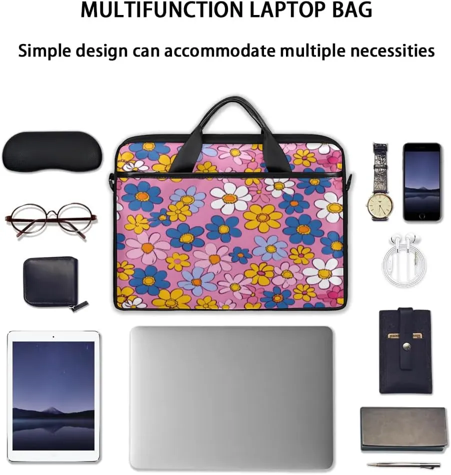 Laptop Shoulder Bag for 13-15 Inch Waterproof Laptop Sleeve Case Bag Slim Computer Carry Case Computer Cases for Laptops
