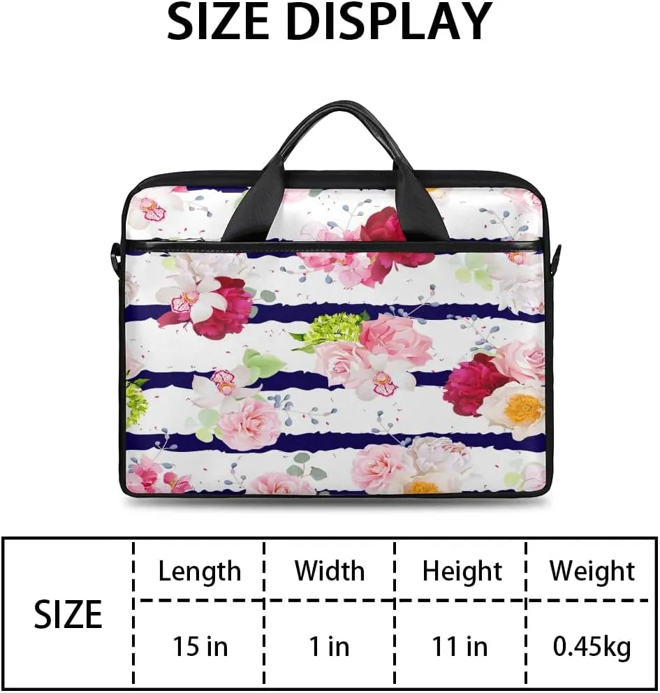 Laptop Shoulder Bag for 13-15 Inch Waterproof Laptop Sleeve Case Bag Slim Computer Carry Case Computer Cases for Laptops