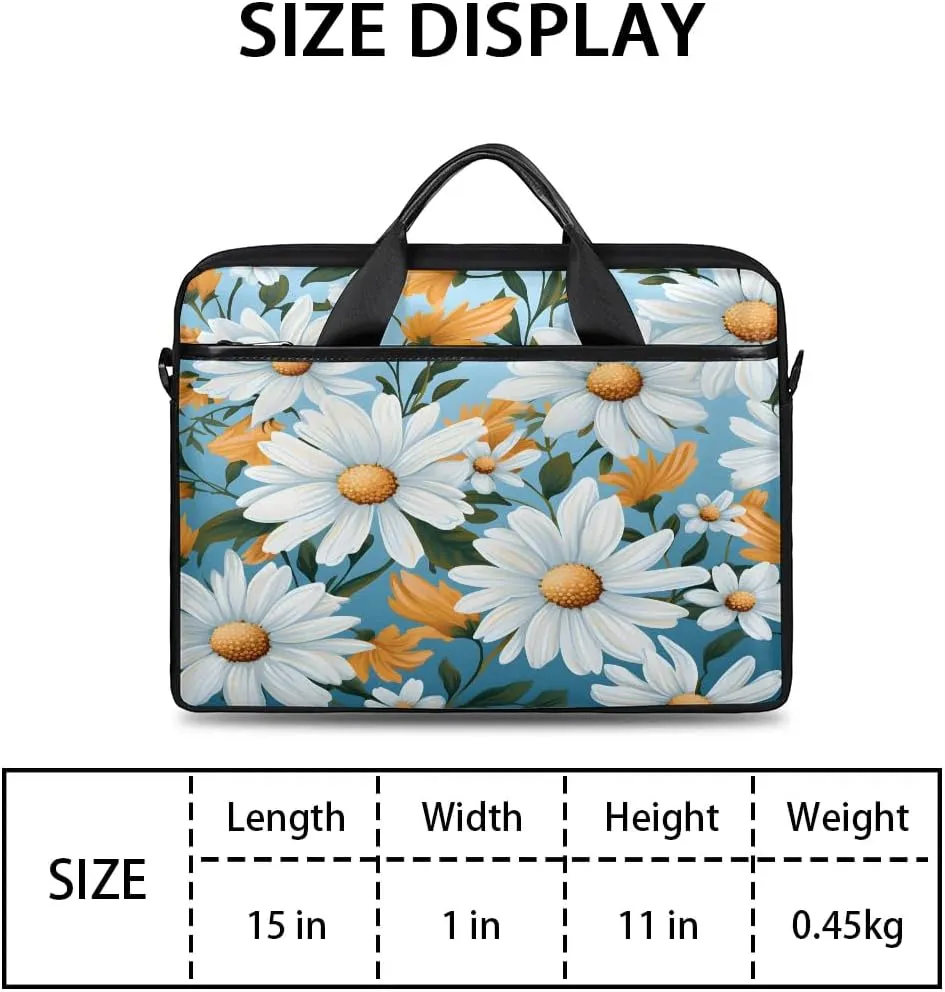 Laptop Shoulder Bag for 13-15 Inch Waterproof Laptop Sleeve Case Bag Slim Computer Carry Case Computer Cases for Laptops