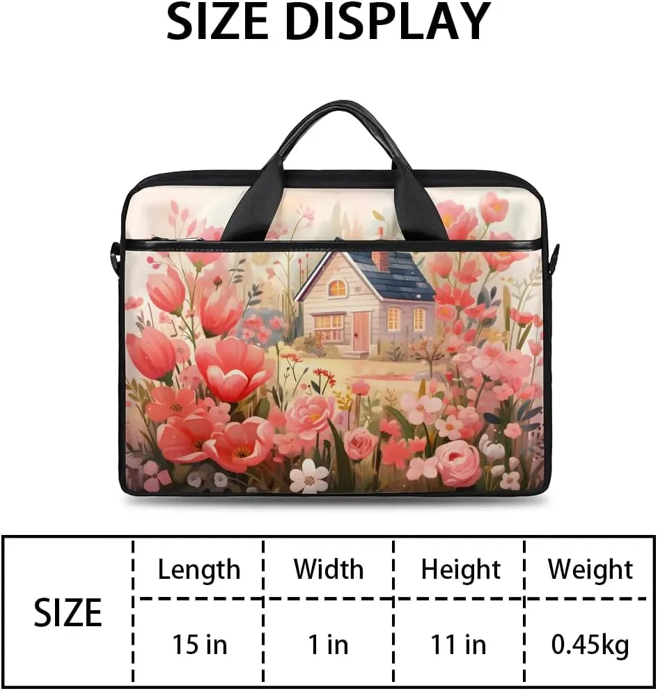 Laptop Shoulder Bag for 13-15 Inch Waterproof Laptop Sleeve Case Bag Slim Computer Carry Case Computer Cases for Laptops