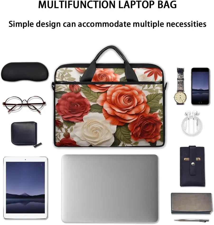 Laptop Shoulder Bag for 13-15 Inch Waterproof Laptop Sleeve Case Bag Slim Computer Carry Case Computer Cases for Laptops