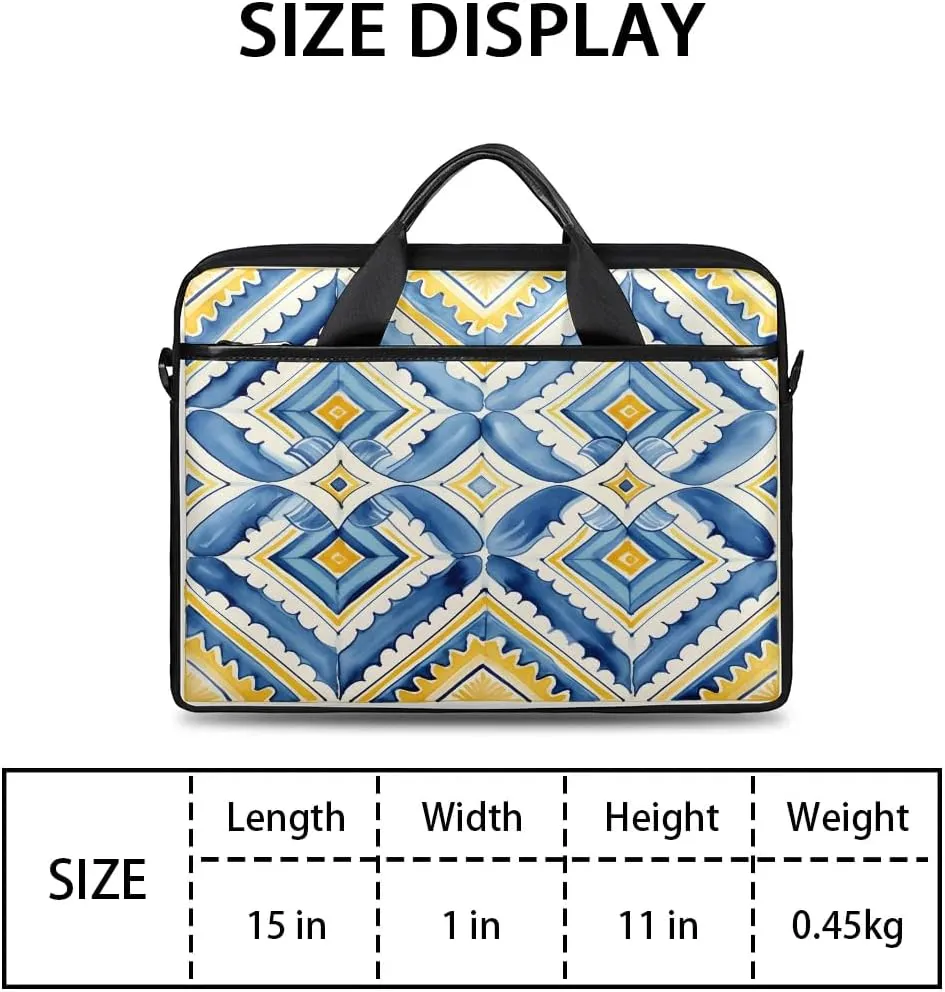 Laptop Shoulder Bag for 13-15 Inch Waterproof Laptop Sleeve Case Bag Slim Computer Carry Case Computer Cases for Laptops
