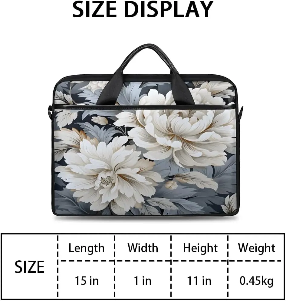 Laptop Shoulder Bag for 13-15 Inch Waterproof Laptop Sleeve Case Bag Slim Computer Carry Case Computer Cases for Laptops
