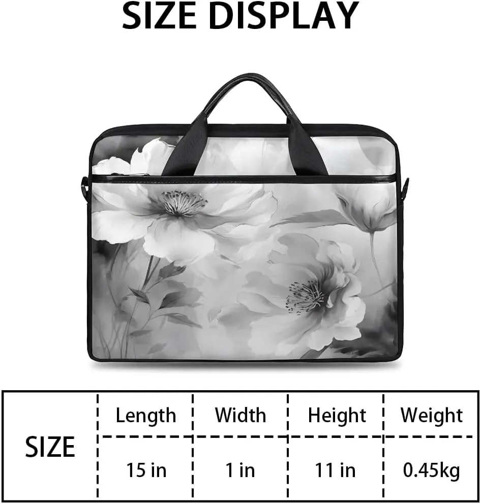 Laptop Shoulder Bag for 13-15 Inch Waterproof Laptop Sleeve Case Bag Slim Computer Carry Case Computer Cases for Laptops