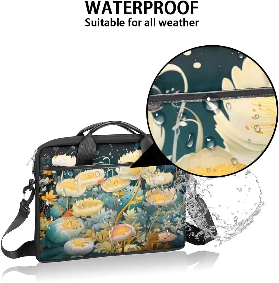 Laptop Shoulder Bag for 13-15 Inch Waterproof Laptop Sleeve Case Bag Slim Computer Carry Case Computer Cases for Laptops