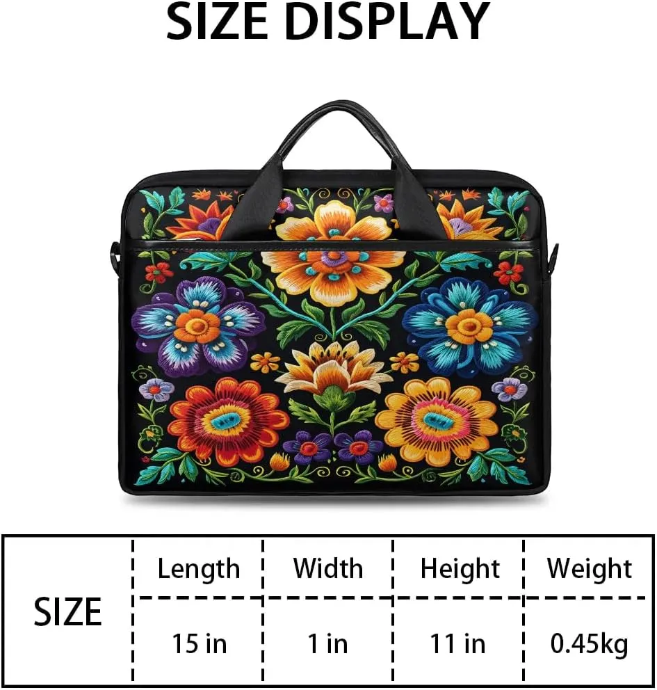 Laptop Shoulder Bag for 13-15 Inch Waterproof Laptop Sleeve Case Bag Slim Computer Carry Case Computer Cases for Laptops