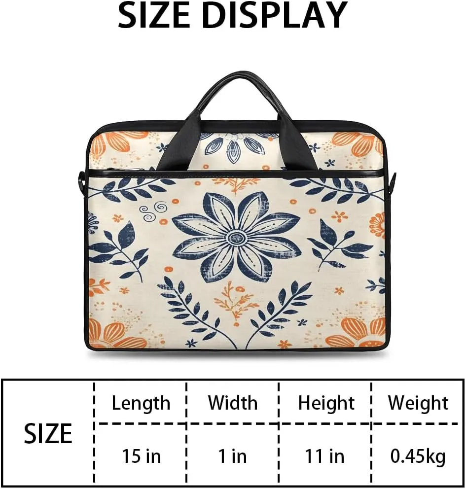 Laptop Shoulder Bag for 13-15 Inch Waterproof Laptop Sleeve Case Bag Slim Computer Carry Case Computer Cases for Laptops