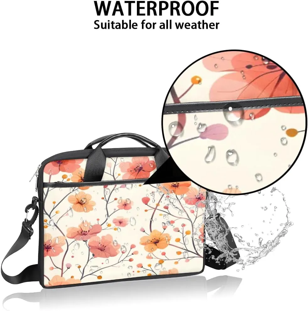 Laptop Shoulder Bag for 13-15 Inch Waterproof Laptop Sleeve Case Bag Slim Computer Carry Case Computer Cases for Laptops