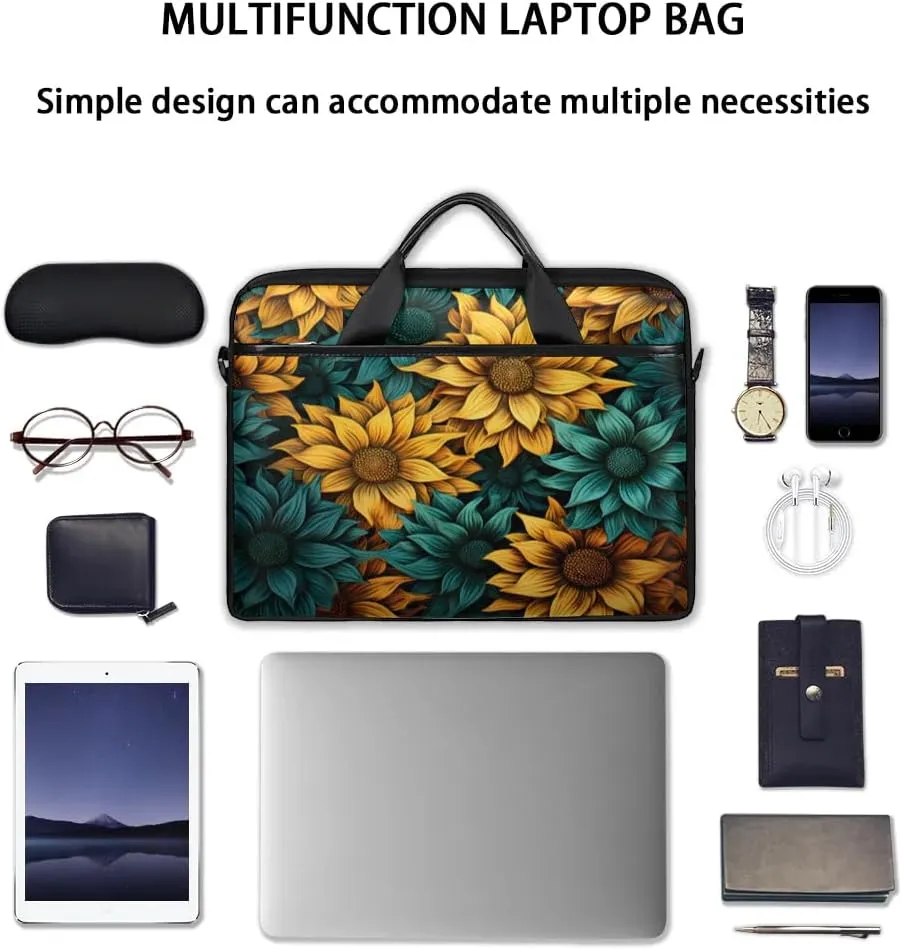 Laptop Shoulder Bag for 13-15 Inch Waterproof Laptop Sleeve Case Bag Slim Computer Carry Case Computer Cases for Laptops