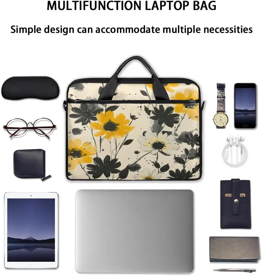 Laptop Shoulder Bag for 13-15 Inch Waterproof Laptop Sleeve Case Bag Slim Computer Carry Case Computer Cases for Laptops
