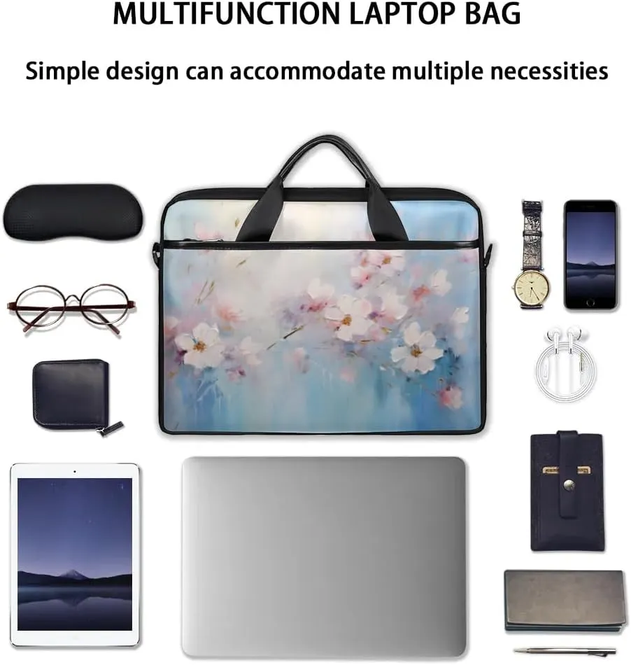Laptop Shoulder Bag for 13-15 Inch Waterproof Laptop Sleeve Case Bag Slim Computer Carry Case Computer Cases for Laptops