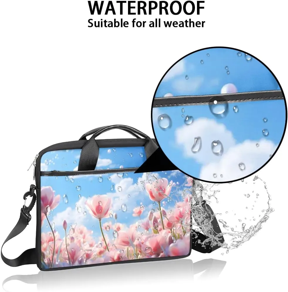 Laptop Shoulder Bag for 13-15 Inch Waterproof Laptop Sleeve Case Bag Slim Computer Carry Case Computer Cases for Laptops