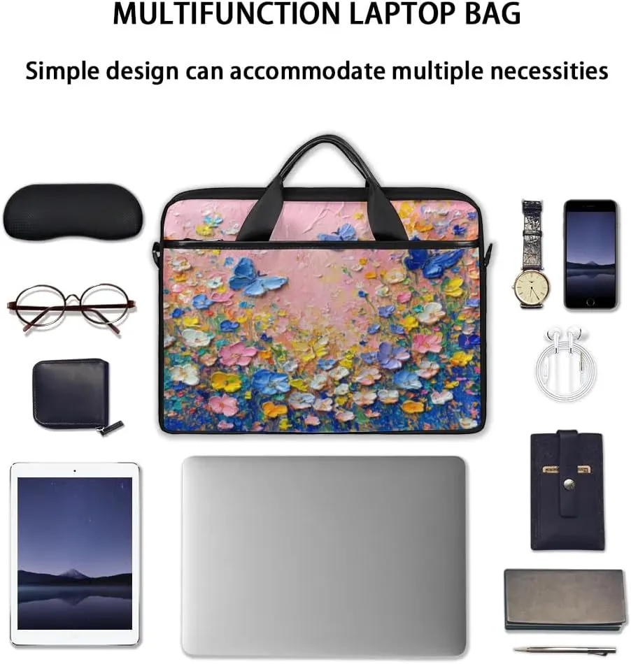 Laptop Shoulder Bag for 13-15 Inch Waterproof Laptop Sleeve Case Bag Slim Computer Carry Case Computer Cases for Laptops