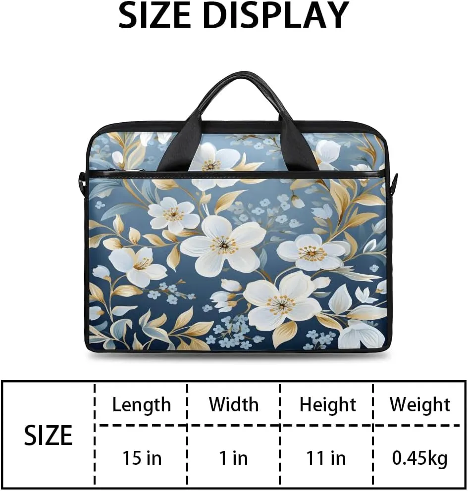 Laptop Shoulder Bag for 13-15 Inch Waterproof Laptop Sleeve Case Bag Slim Computer Carry Case Computer Cases for Laptops