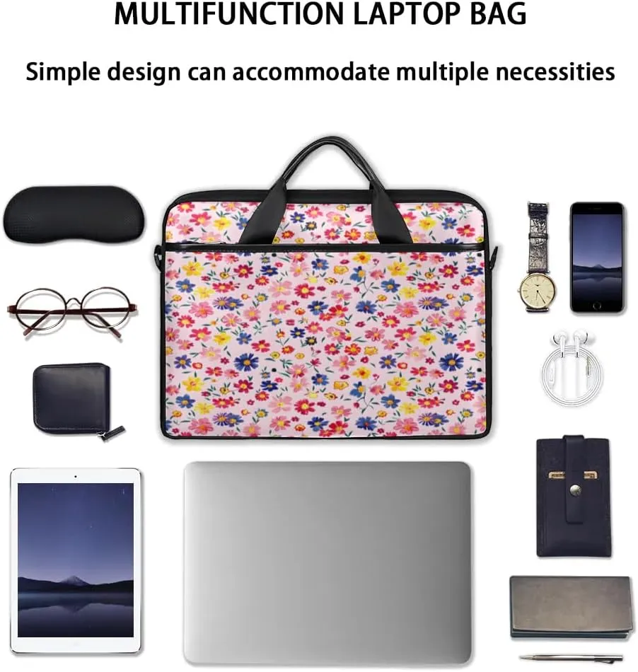 Laptop Shoulder Bag for 13-15 Inch Waterproof Laptop Sleeve Case Bag Slim Computer Carry Case Computer Cases for Laptops