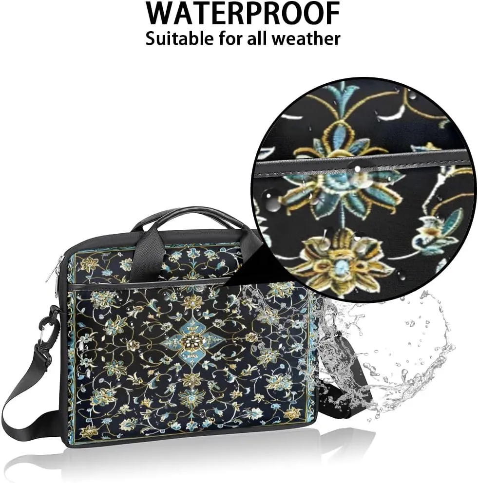 Laptop Shoulder Bag for 13-15 Inch Waterproof Laptop Sleeve Case Bag Slim Computer Carry Case Computer Cases for Laptops