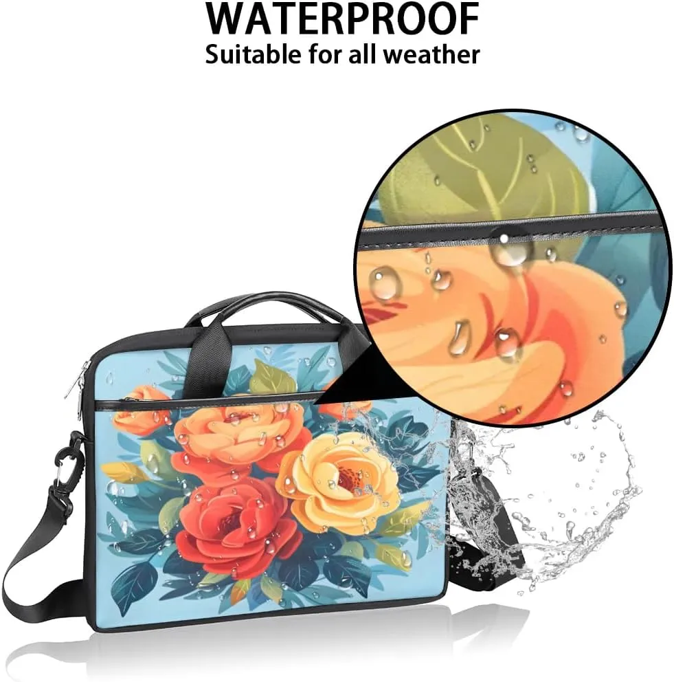 Laptop Shoulder Bag for 13-15 Inch Waterproof Laptop Sleeve Case Bag Slim Computer Carry Case Computer Cases for Laptops