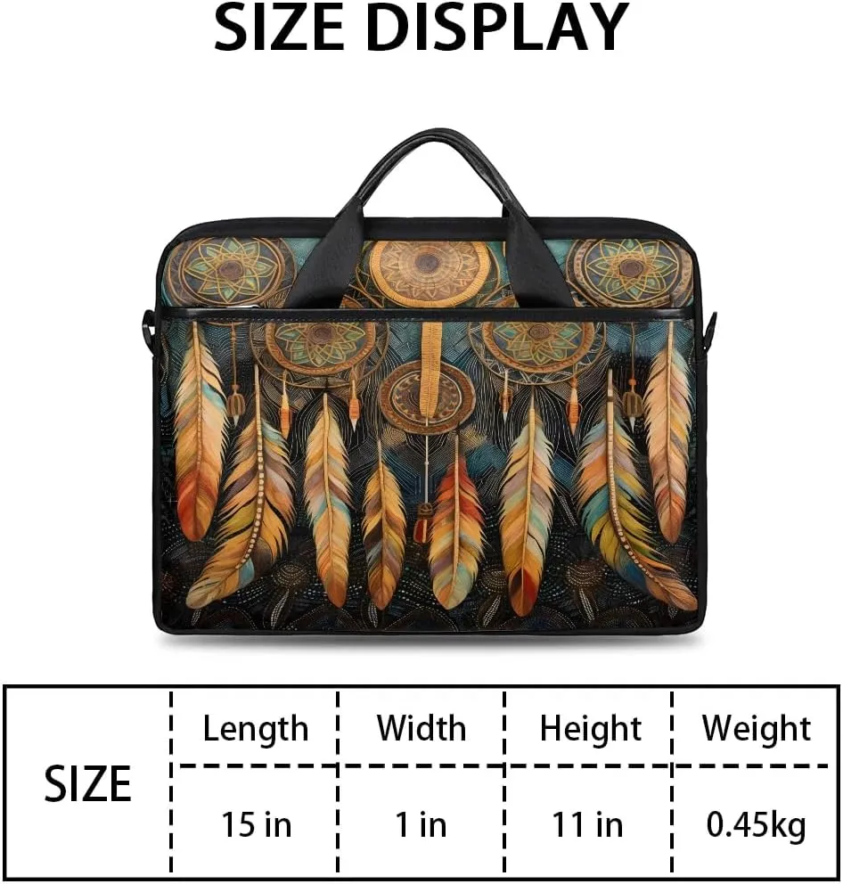 Laptop Shoulder Bag for 13-15 Inch Waterproof Laptop Sleeve Case Bag Slim Computer Carry Case Computer Cases for Laptops