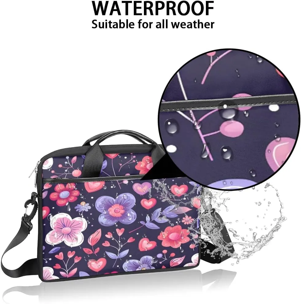 Laptop Shoulder Bag for 13-15 Inch Waterproof Laptop Sleeve Case Bag Slim Computer Carry Case Computer Cases for Laptops