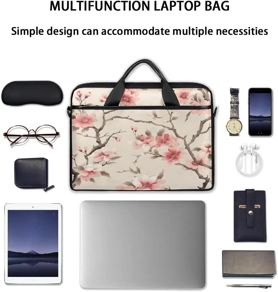 Laptop Shoulder Bag for 13-15 Inch Waterproof Laptop Sleeve Case Bag Slim Computer Carry Case Computer Cases for Laptops