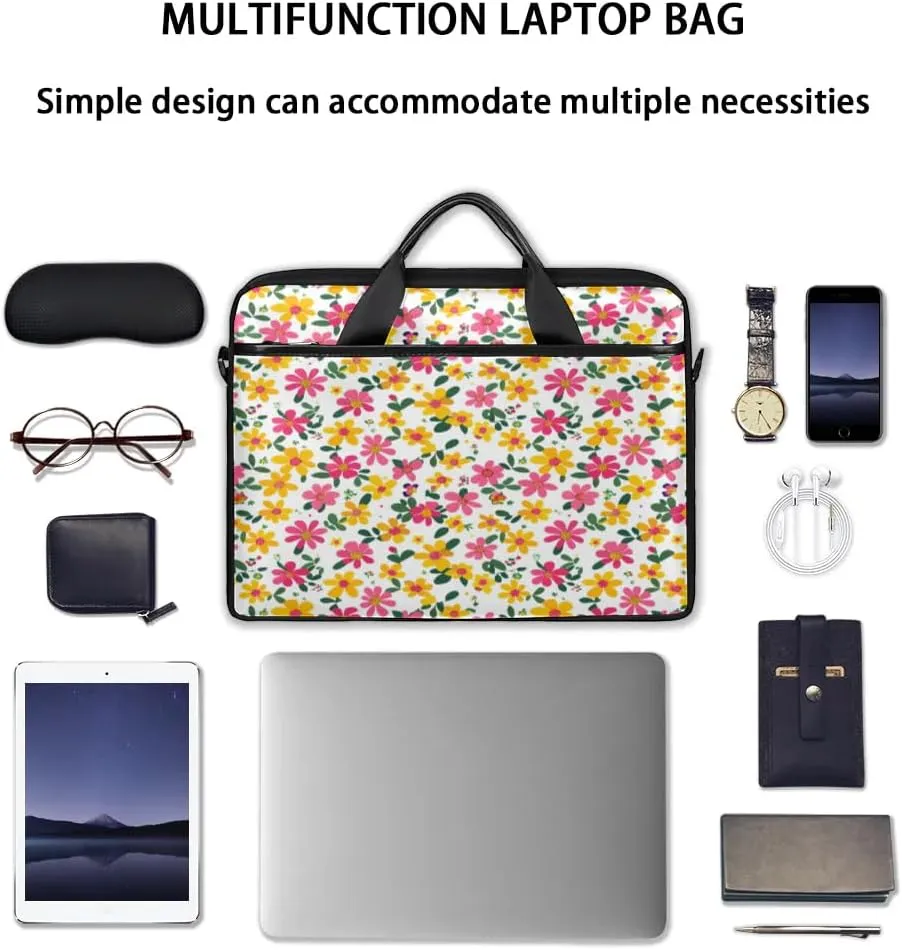 Laptop Shoulder Bag for 13-15 Inch Waterproof Laptop Sleeve Case Bag Slim Computer Carry Case Computer Cases for Laptops