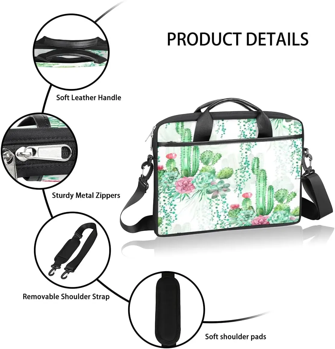 Laptop Shoulder Bag for 13-15 Inch Waterproof Laptop Sleeve Case Bag Slim Computer Carry Case Computer Cases for Laptops