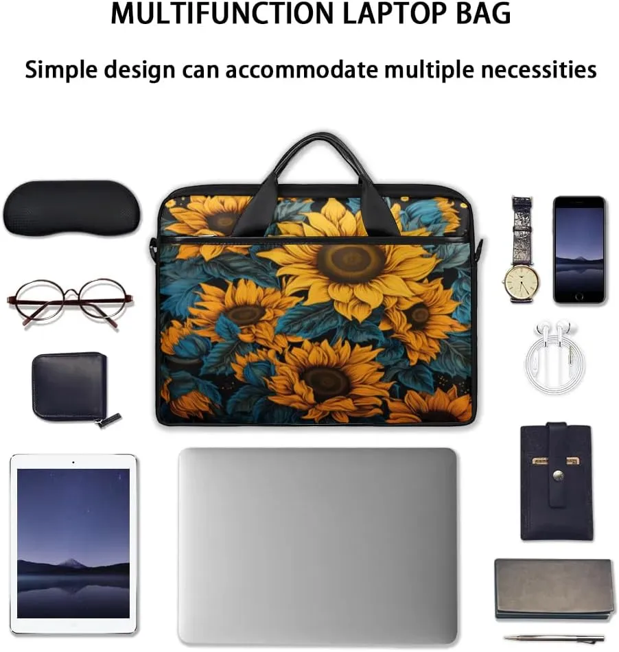 Laptop Shoulder Bag for 13-15 Inch Waterproof Laptop Sleeve Case Bag Slim Computer Carry Case Computer Cases for Laptops