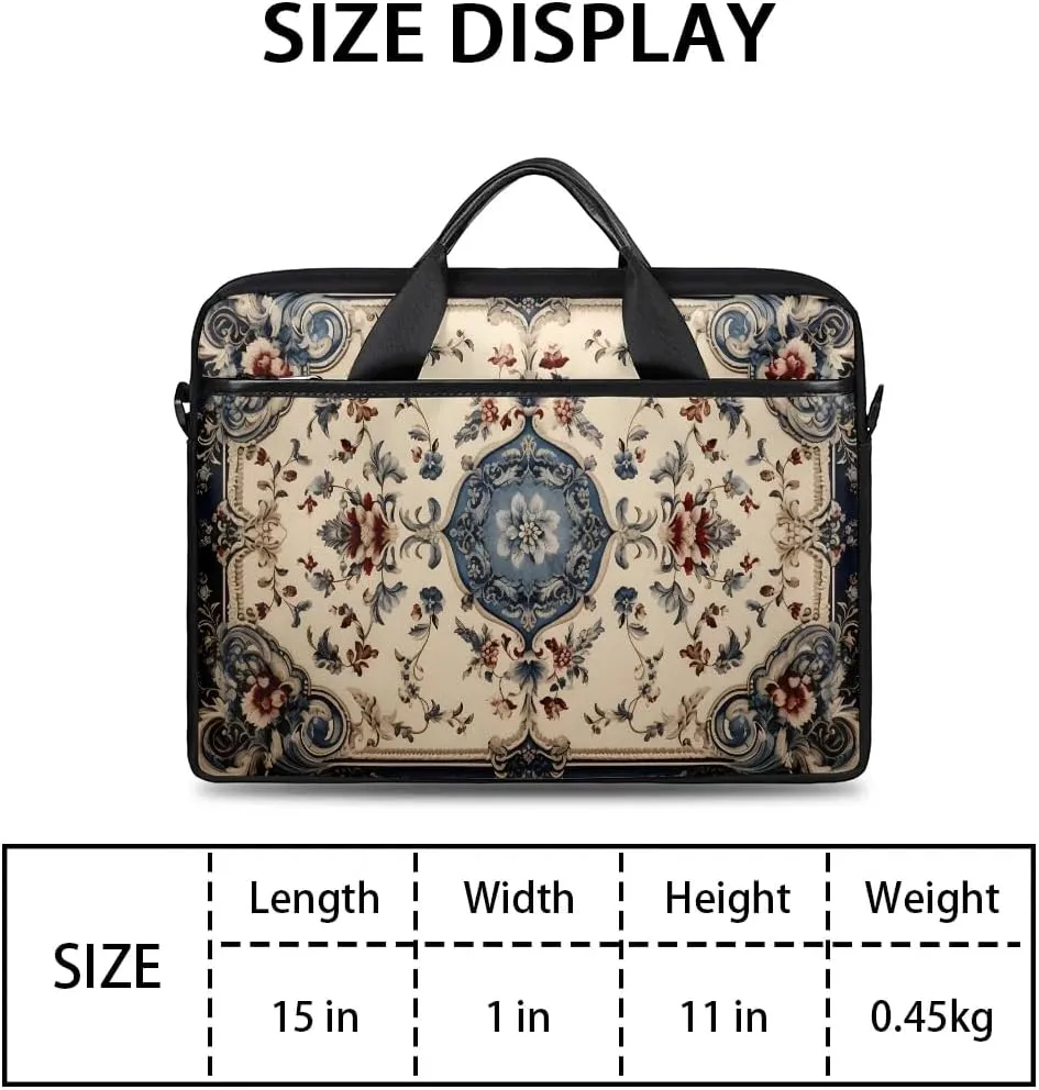 Laptop Shoulder Bag for 13-15 Inch Waterproof Laptop Sleeve Case Bag Slim Computer Carry Case Computer Cases for Laptops