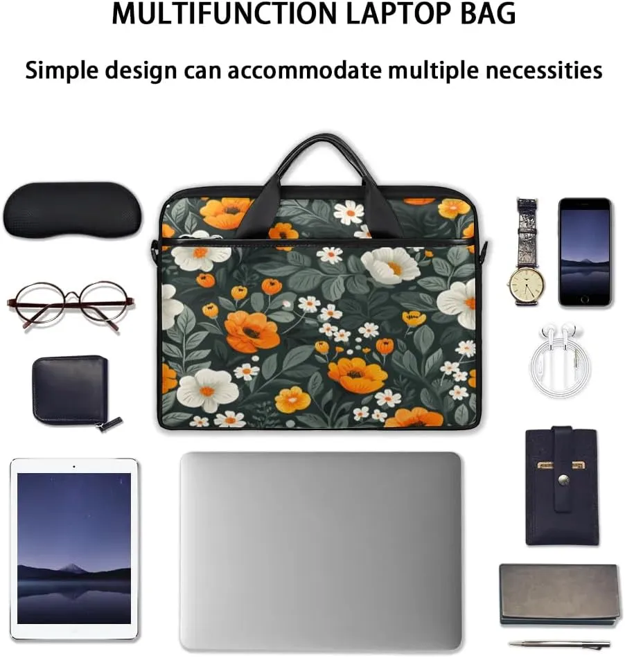 Laptop Shoulder Bag for 13-15 Inch Waterproof Laptop Sleeve Case Bag Slim Computer Carry Case Computer Cases for Laptops