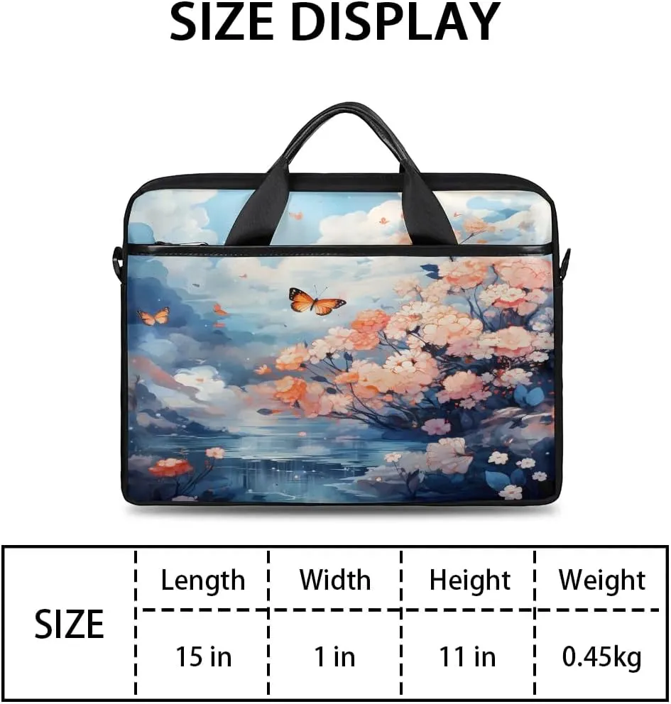 Laptop Shoulder Bag for 13-15 Inch Waterproof Laptop Sleeve Case Bag Slim Computer Carry Case Computer Cases for Laptops