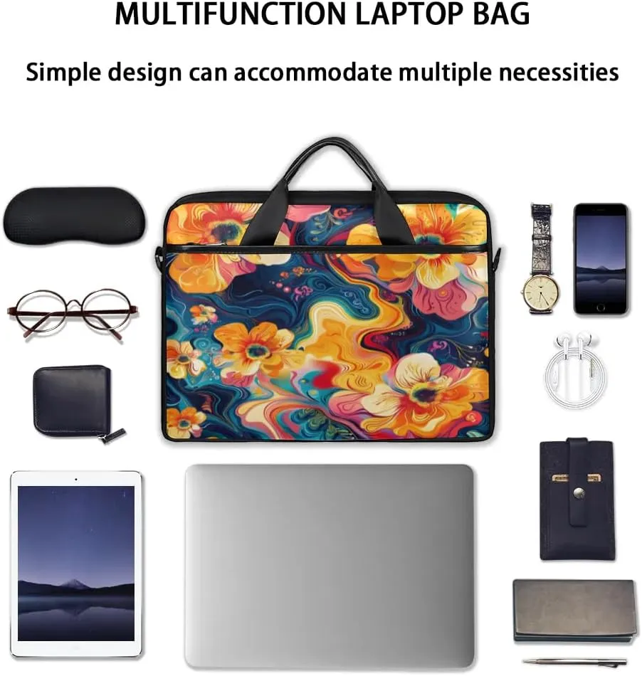 Laptop Shoulder Bag for 13-15 Inch Waterproof Laptop Sleeve Case Bag Slim Computer Carry Case Computer Cases for Laptops