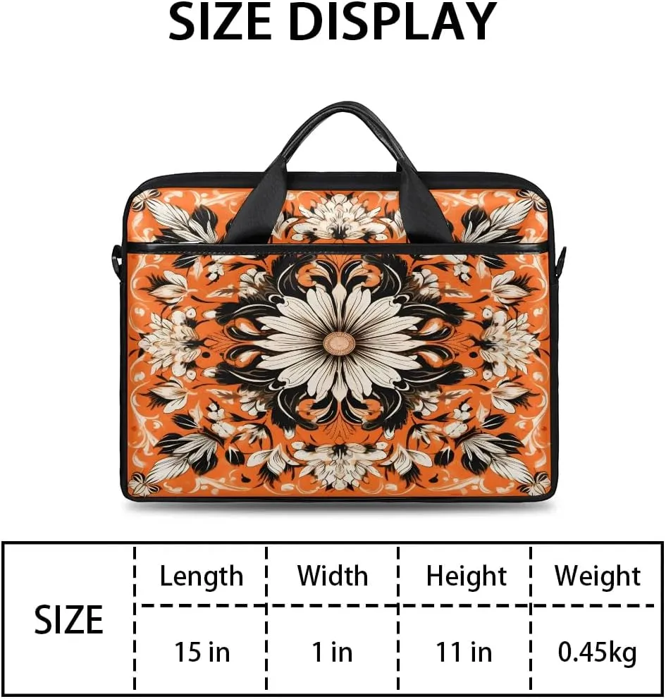 Laptop Shoulder Bag for 13-15 Inch Waterproof Laptop Sleeve Case Bag Slim Computer Carry Case Computer Cases for Laptops