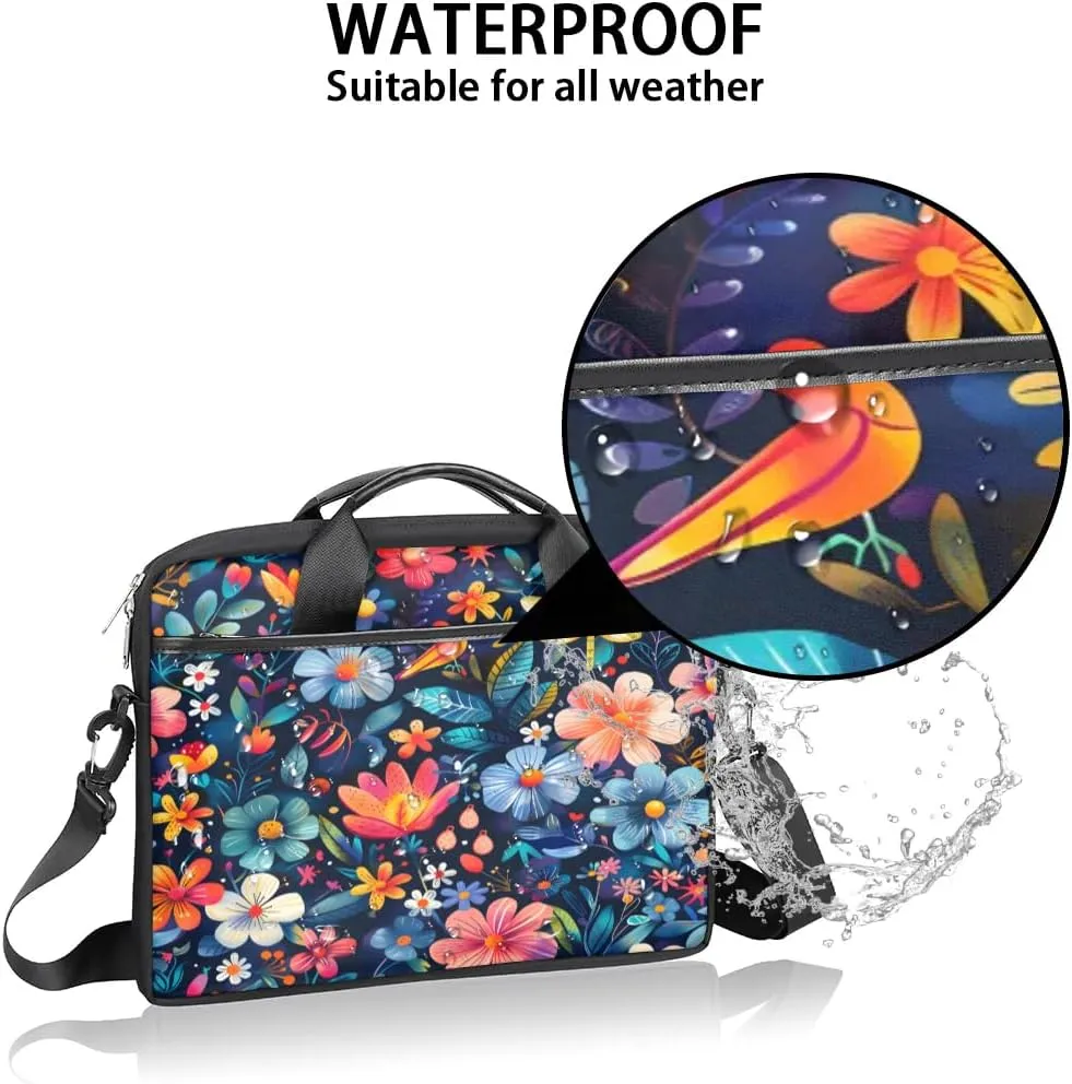 Laptop Shoulder Bag for 13-15 Inch Waterproof Laptop Sleeve Case Bag Slim Computer Carry Case Computer Cases for Laptops