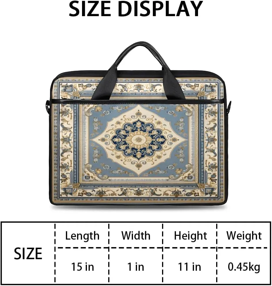 Laptop Shoulder Bag for 13-15 Inch Waterproof Laptop Sleeve Case Bag Slim Computer Carry Case Computer Cases for Laptops