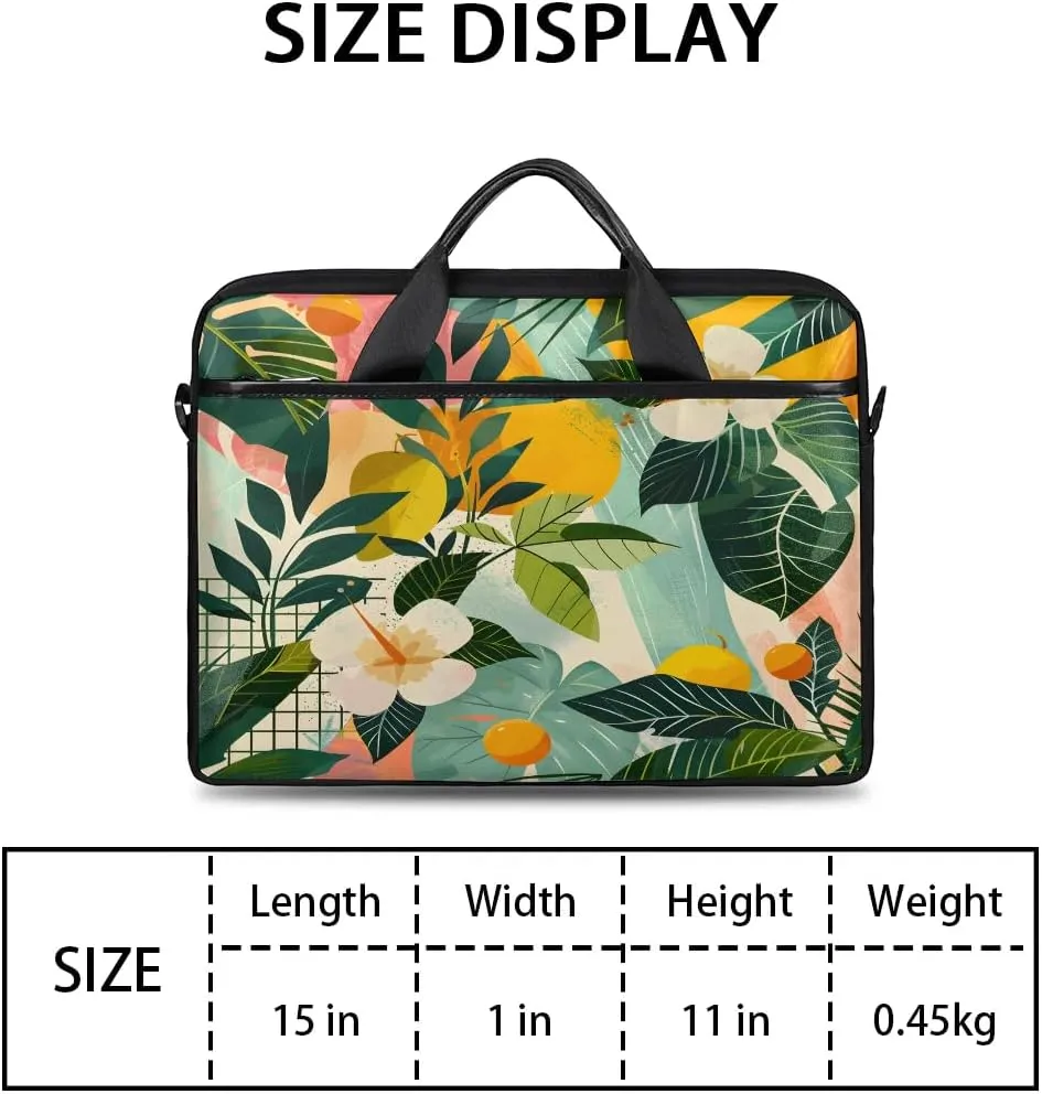 Laptop Shoulder Bag for 13-15 Inch Waterproof Laptop Sleeve Case Bag Slim Computer Carry Case Computer Cases for Laptops