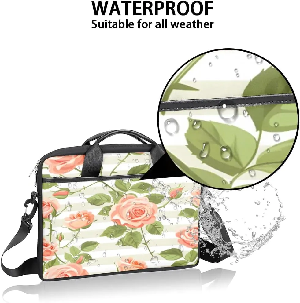 Laptop Shoulder Bag for 13-15 Inch Waterproof Laptop Sleeve Case Bag Slim Computer Carry Case Computer Cases for Laptops