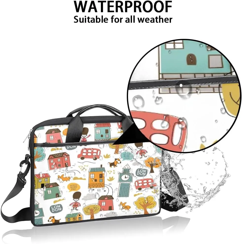 Laptop Shoulder Bag for 13-15 Inch Waterproof Laptop Sleeve Case Bag Slim Computer Carry Case Computer Cases for Laptops