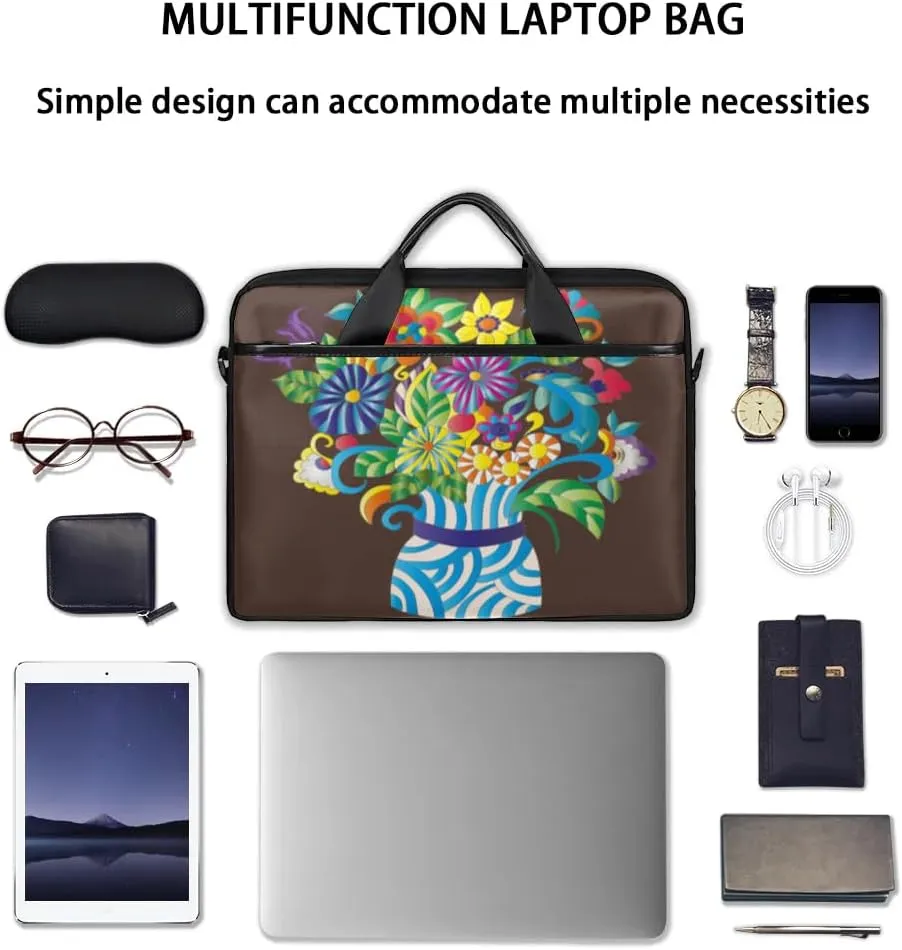 Laptop Shoulder Bag for 13-15 Inch Waterproof Laptop Sleeve Case Bag Slim Computer Carry Case Computer Cases for Laptops