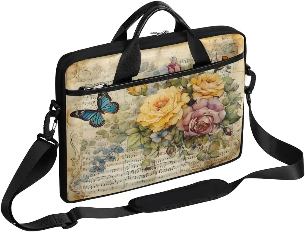 Laptop Shoulder Bag for 13-15 Inch Waterproof Laptop Sleeve Case Bag Slim Computer Carry Case Computer Cases for Laptops