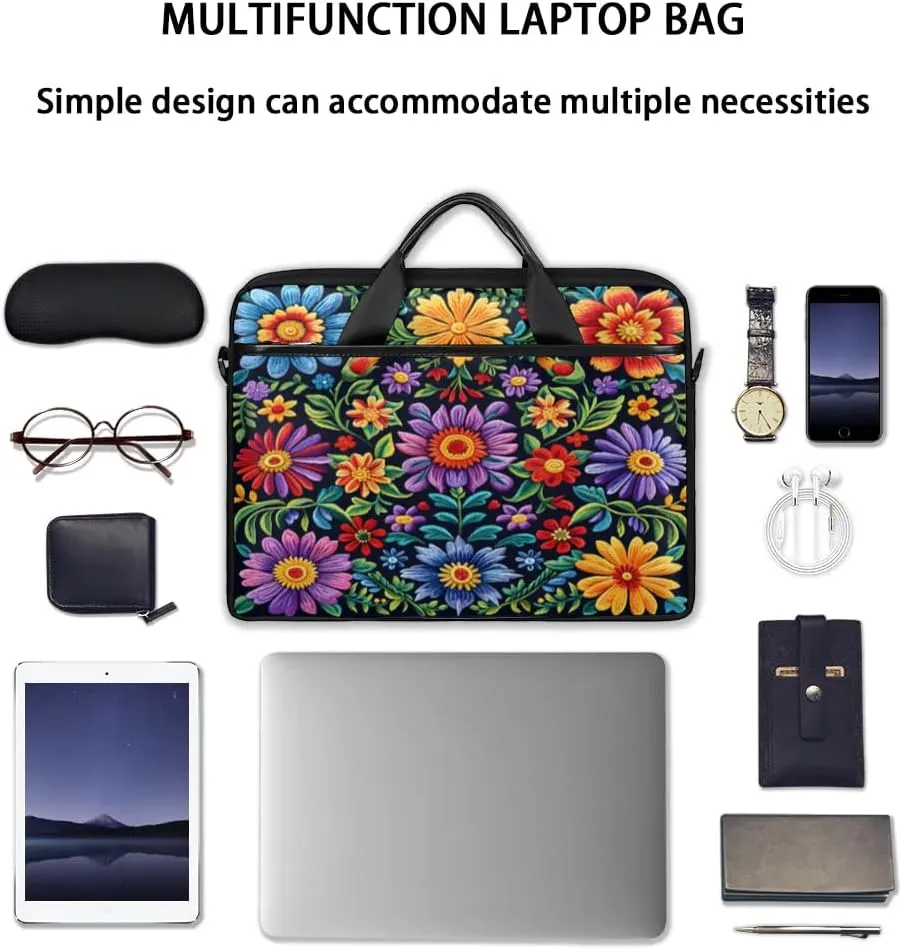 Laptop Shoulder Bag for 13-15 Inch Waterproof Laptop Sleeve Case Bag Slim Computer Carry Case Computer Cases for Laptops