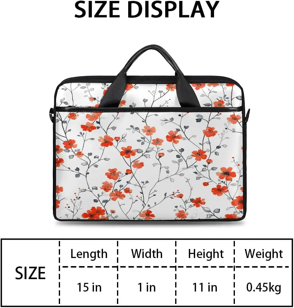 Laptop Shoulder Bag for 13-15 Inch Waterproof Laptop Sleeve Case Bag Slim Computer Carry Case Computer Cases for Laptops