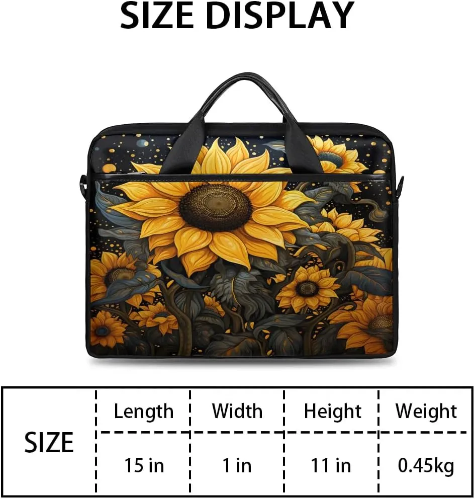 Laptop Shoulder Bag for 13-15 Inch Waterproof Laptop Sleeve Case Bag Slim Computer Carry Case Computer Cases for Laptops