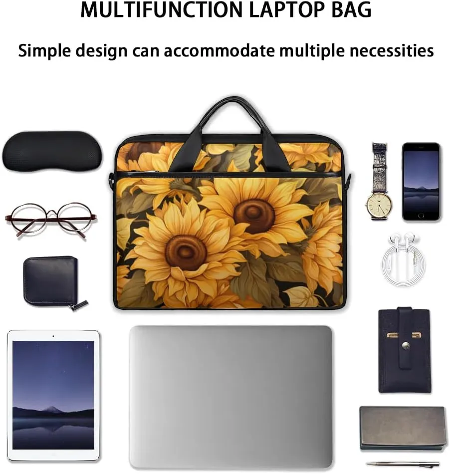 Laptop Shoulder Bag for 13-15 Inch Waterproof Laptop Sleeve Case Bag Slim Computer Carry Case Computer Cases for Laptops